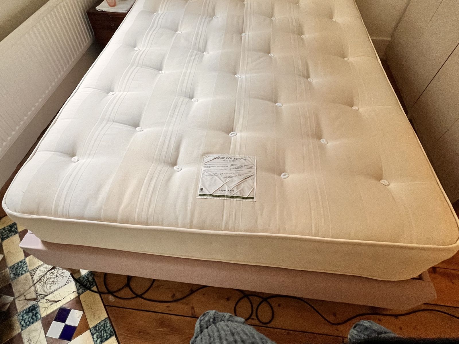 John Lewis Classic Eco 1200 Double Mattress. Bought In 2022. Not Used Regularly. photo for sale