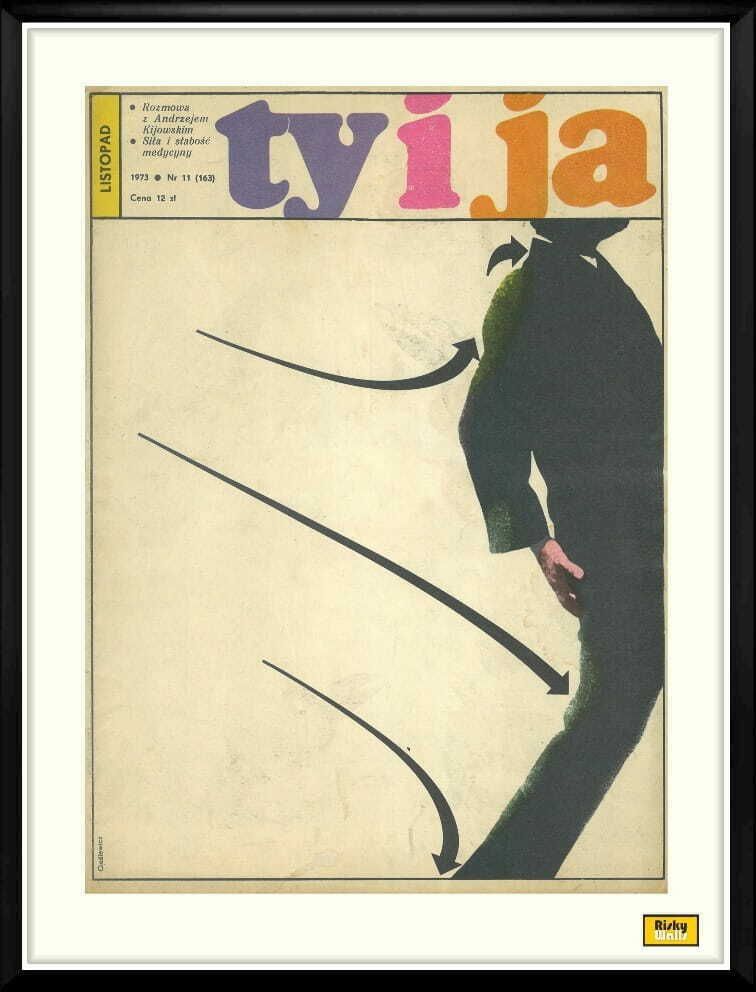 Framed Cover Of The Monthly Magazine Ty I Ja, Author: Roman Cieślewicz, 11/1973
