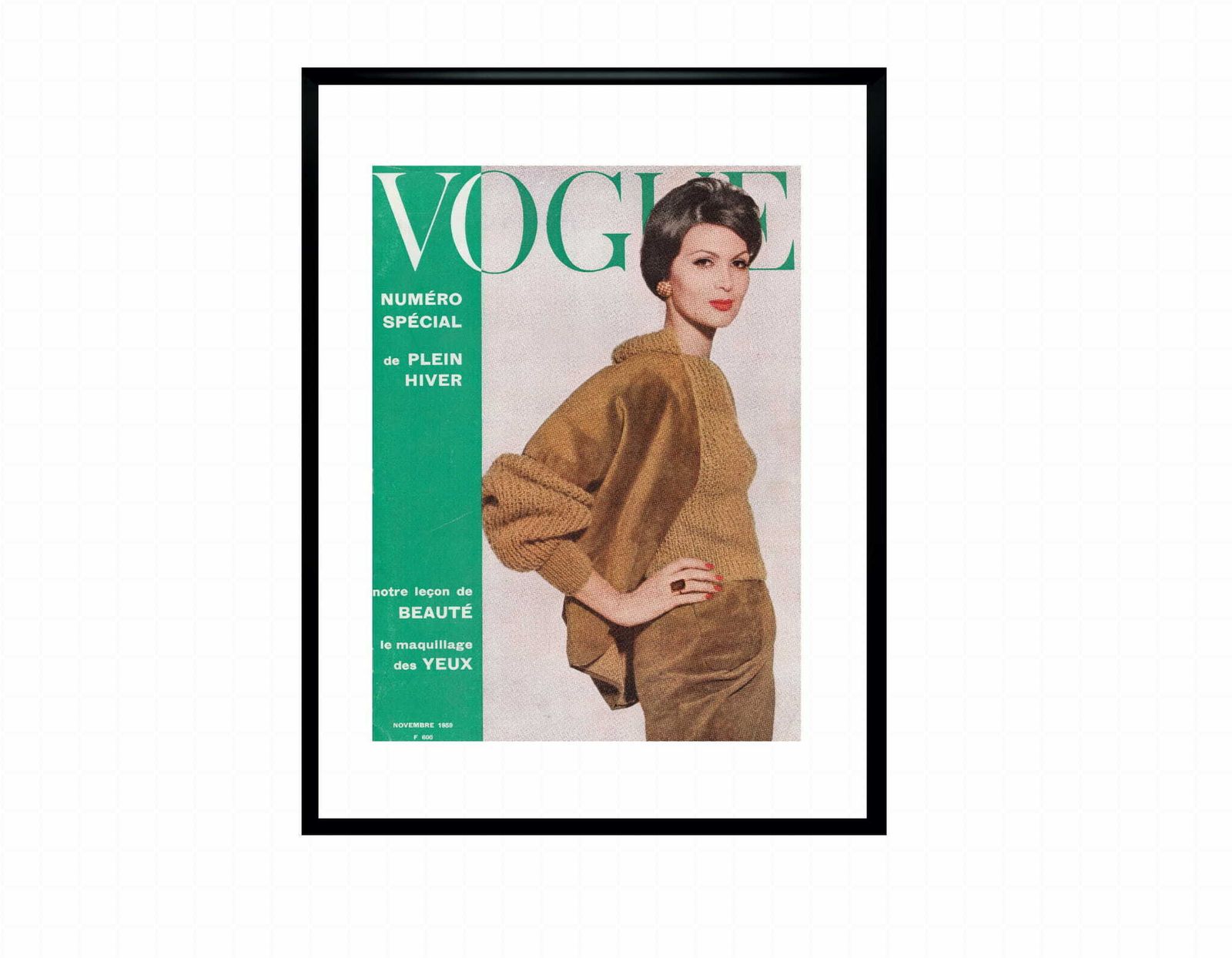 Framed Cover Of Vogue 11/1959 Numero Special, Photo By Irving Penn