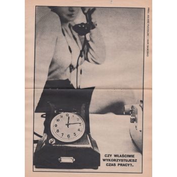 Poster "Do You Use Your Working Time Properly?", Author: Juliusz Puchalski, Igor Sawośko