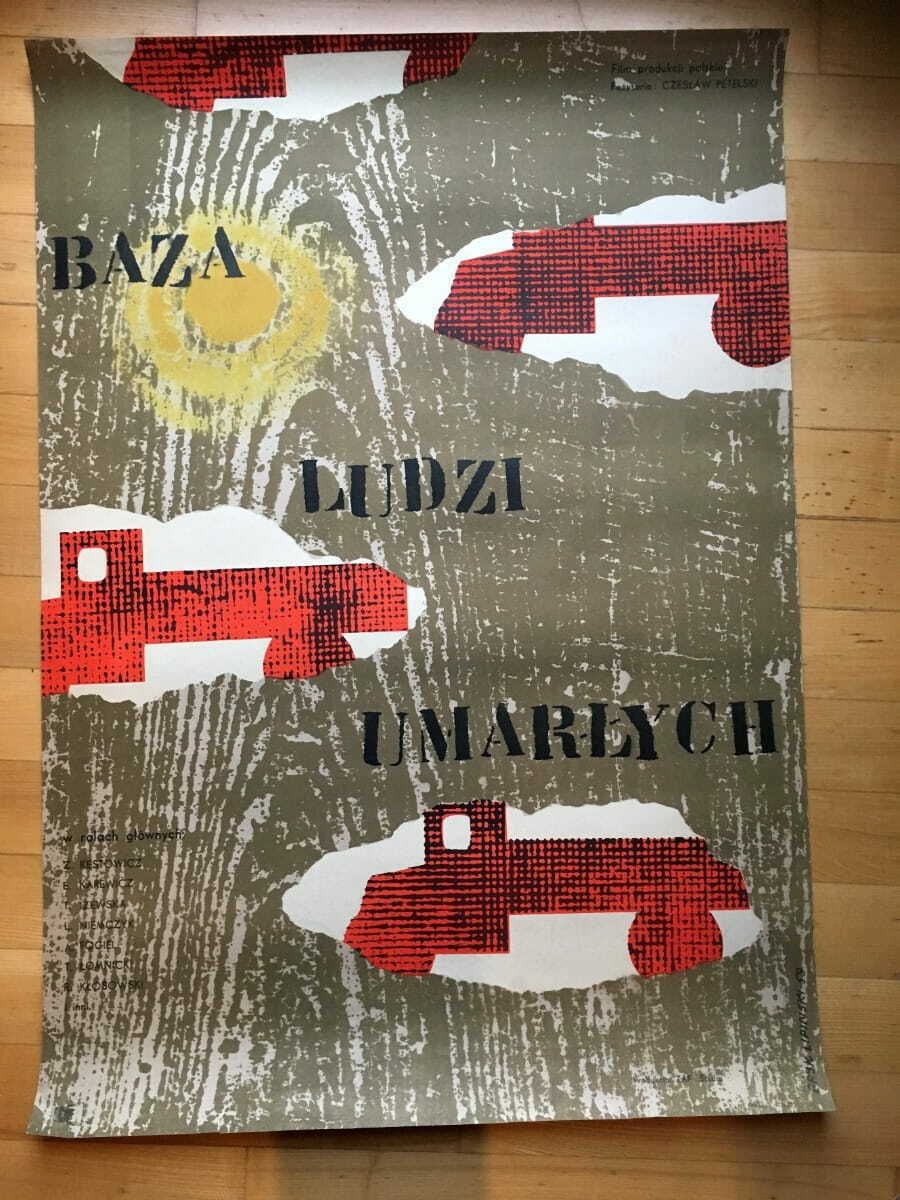 Poster For The Movie Database Of Dead People, Car. Eryk Lipiński, 1959