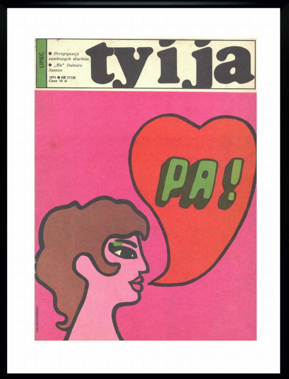 The Cover Of The Monthly Magazine Ty And Ja, Cars. Jan Młodożeniec, 07/1971
