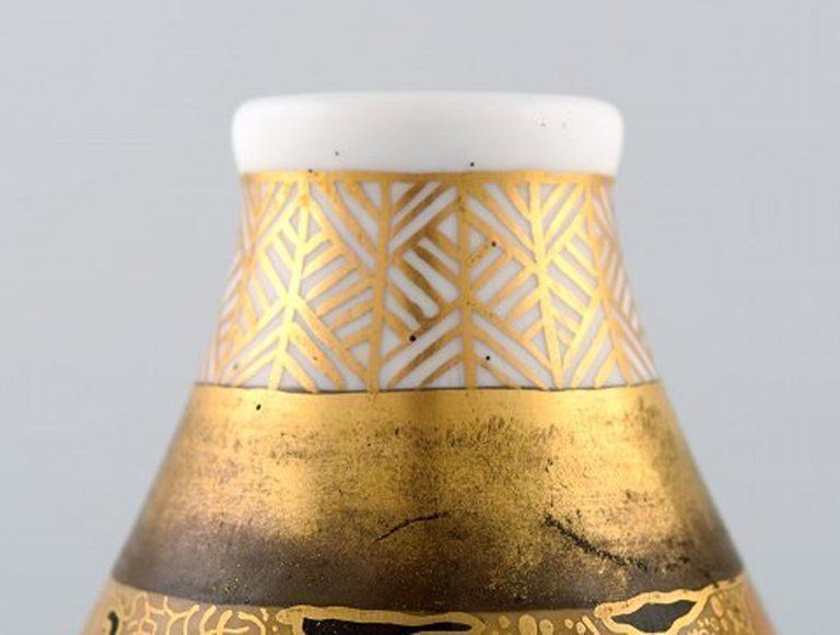 Theodor Larsen For Royal Copenhagen, A Pair Of Porcelain Vases, Japanism photo vinterior