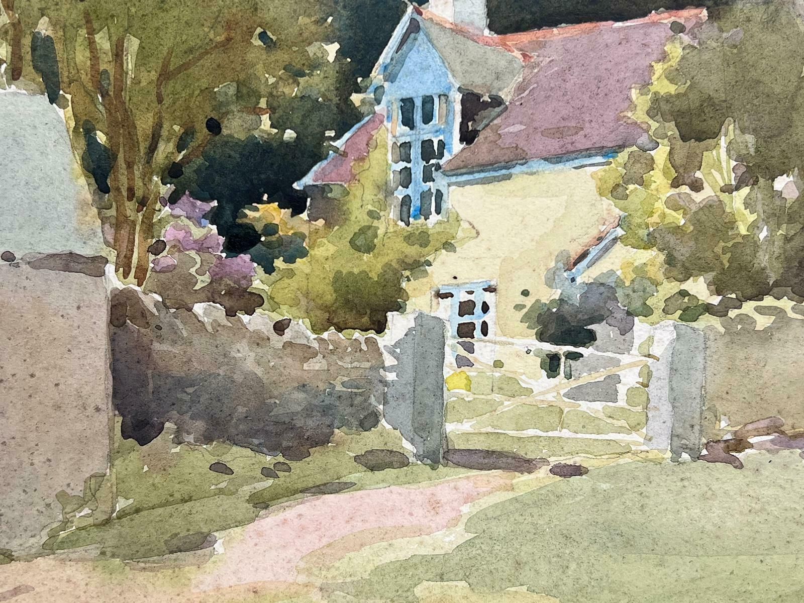 Frank Duffieldenglish Country House Landscape British Mid 20th Century Impressionist Painting Mid 20th Century photo for sale