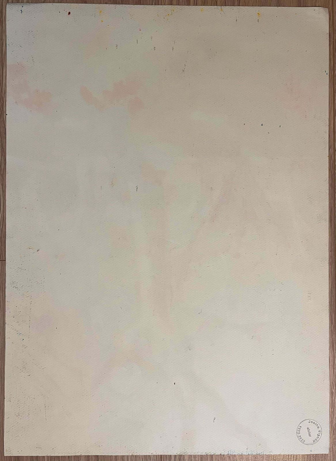 Josine Vignonmid Century French Original Pastel Painting Of Sunlit Orchard1950's photo buy