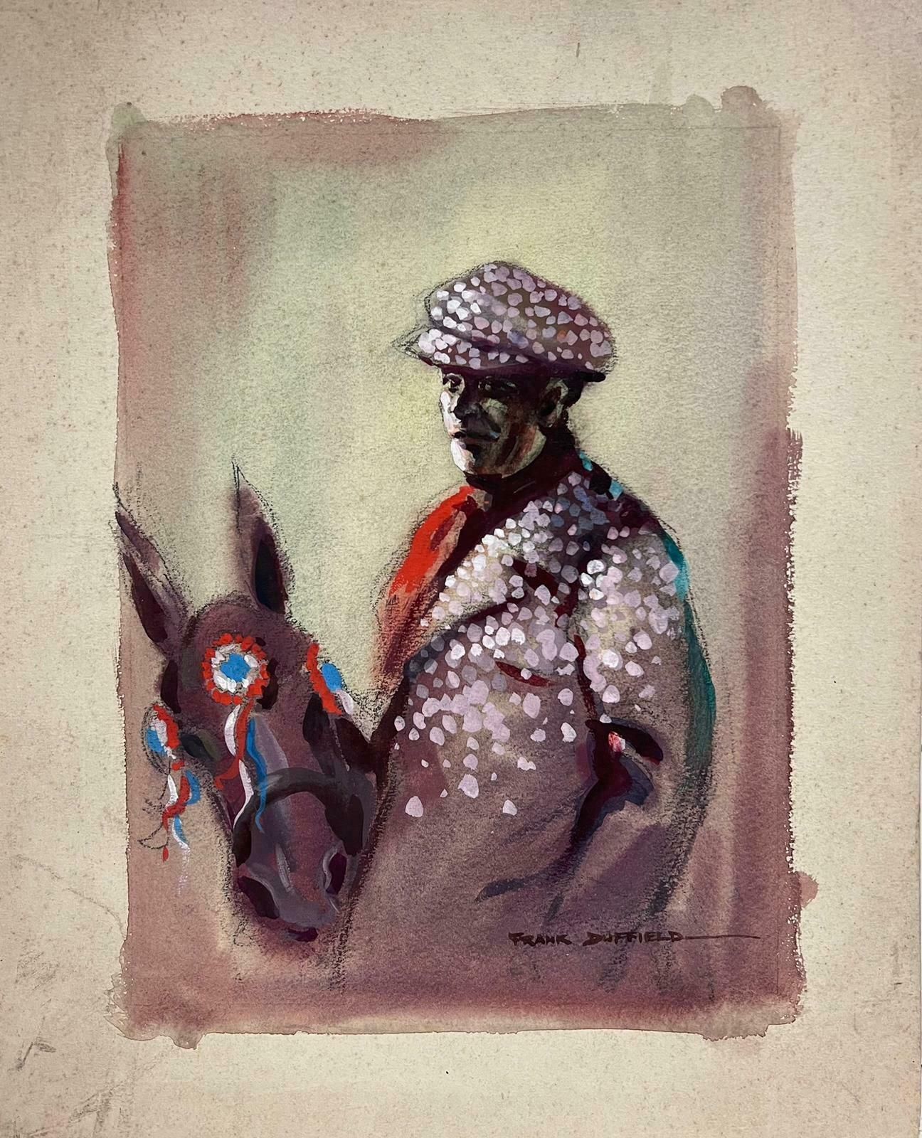 Frank Duffieldportrait Of Man With Prize Winning Horse 20thc Impressionist Painting Mid 20th Century photo furniture