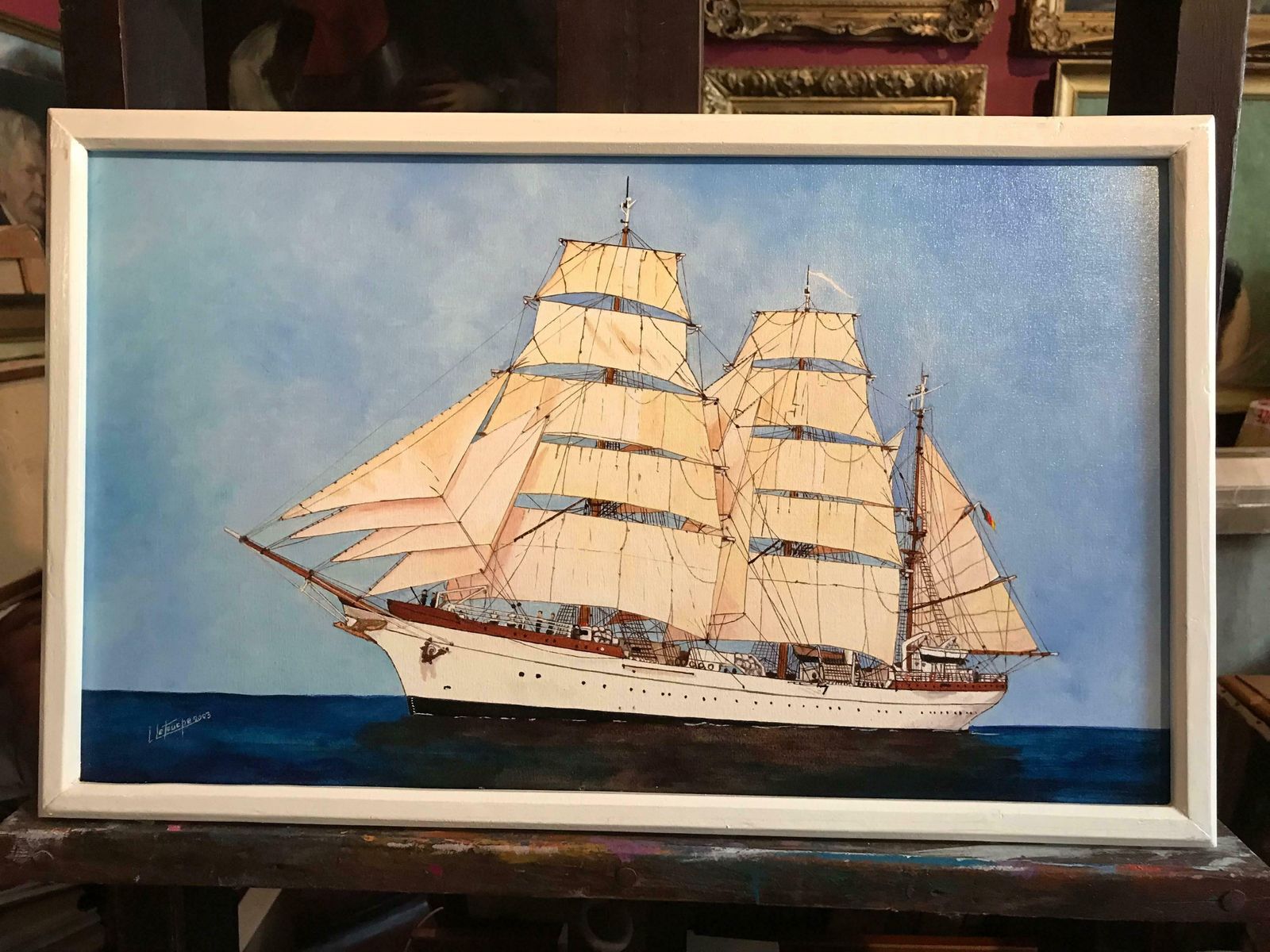 Louis Letouchethe Gorch Fock II Tall Ship Of The German Navyc. 2003 photo furniture