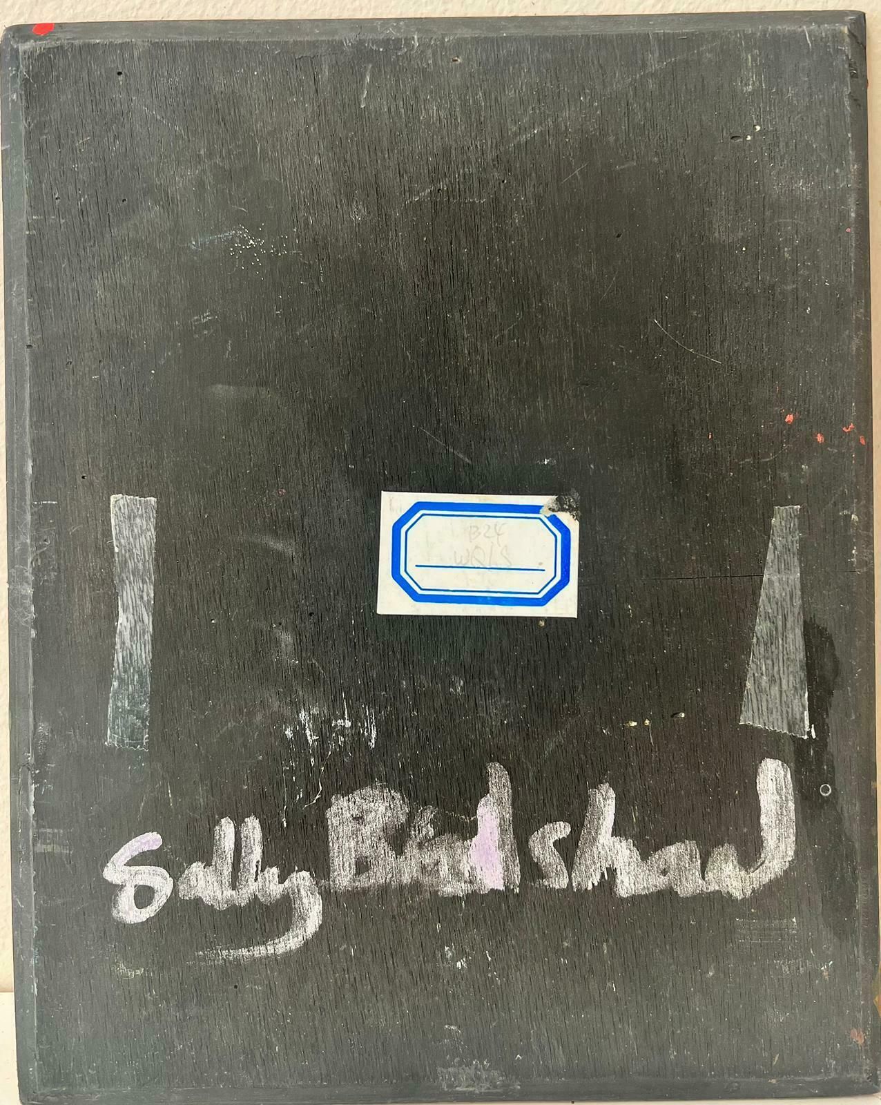 Sally Bradshawpink Red Cubist Abstract British Contemporary Paintingc.2017 photo vinterior