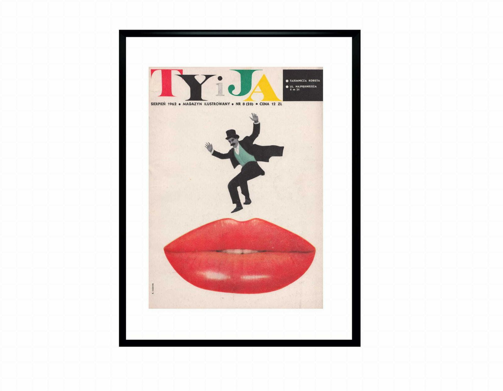 Framed Cover Of The Monthly Magazine Ty I Ja, 08/1962, Author Roman Cieślewicz photo furniture