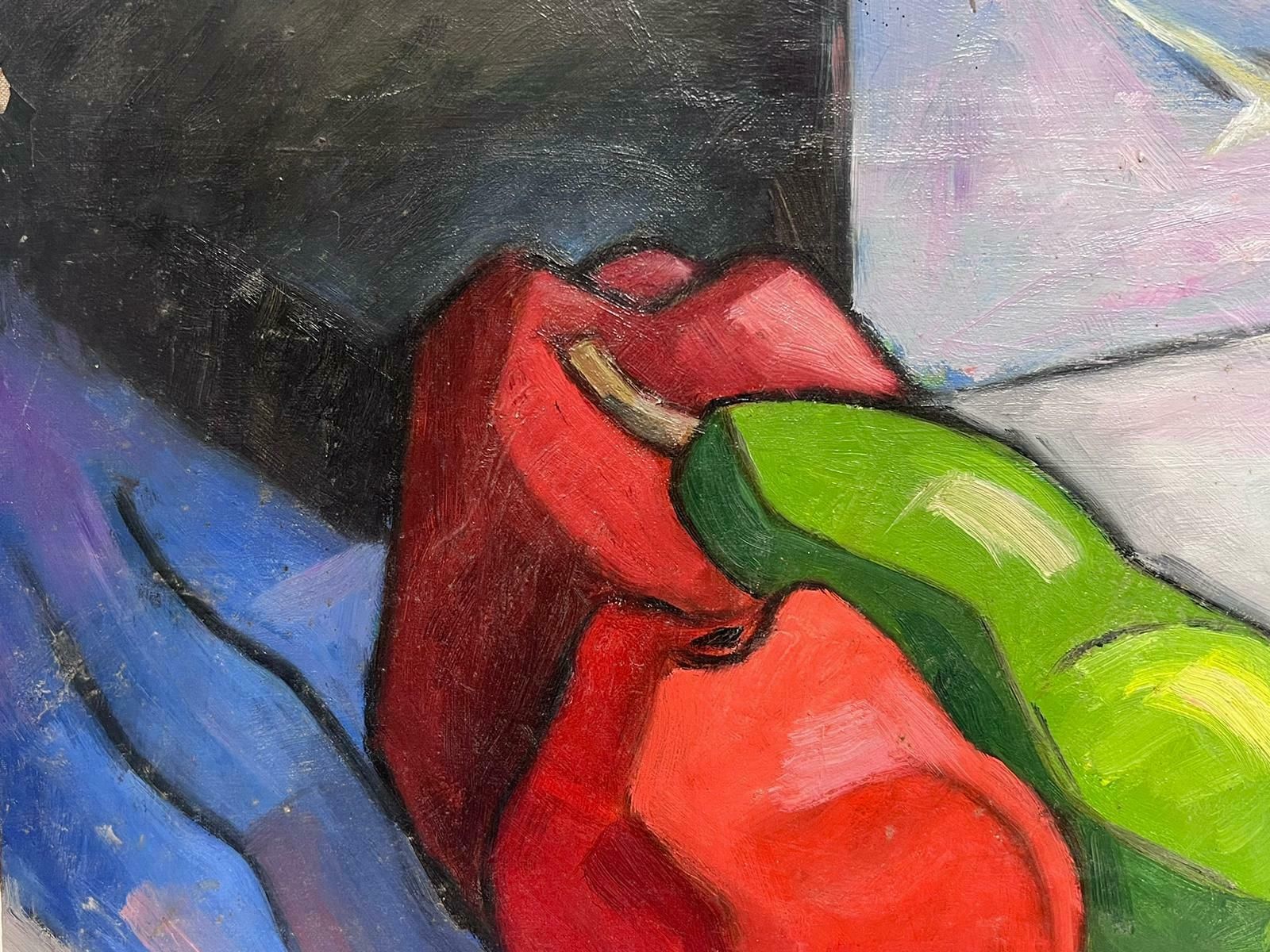 Paul Louis Bolot (French 1918 2003)french Modernist Oil Painting Cubist Still Life Of Apples20th Century photo 506.0