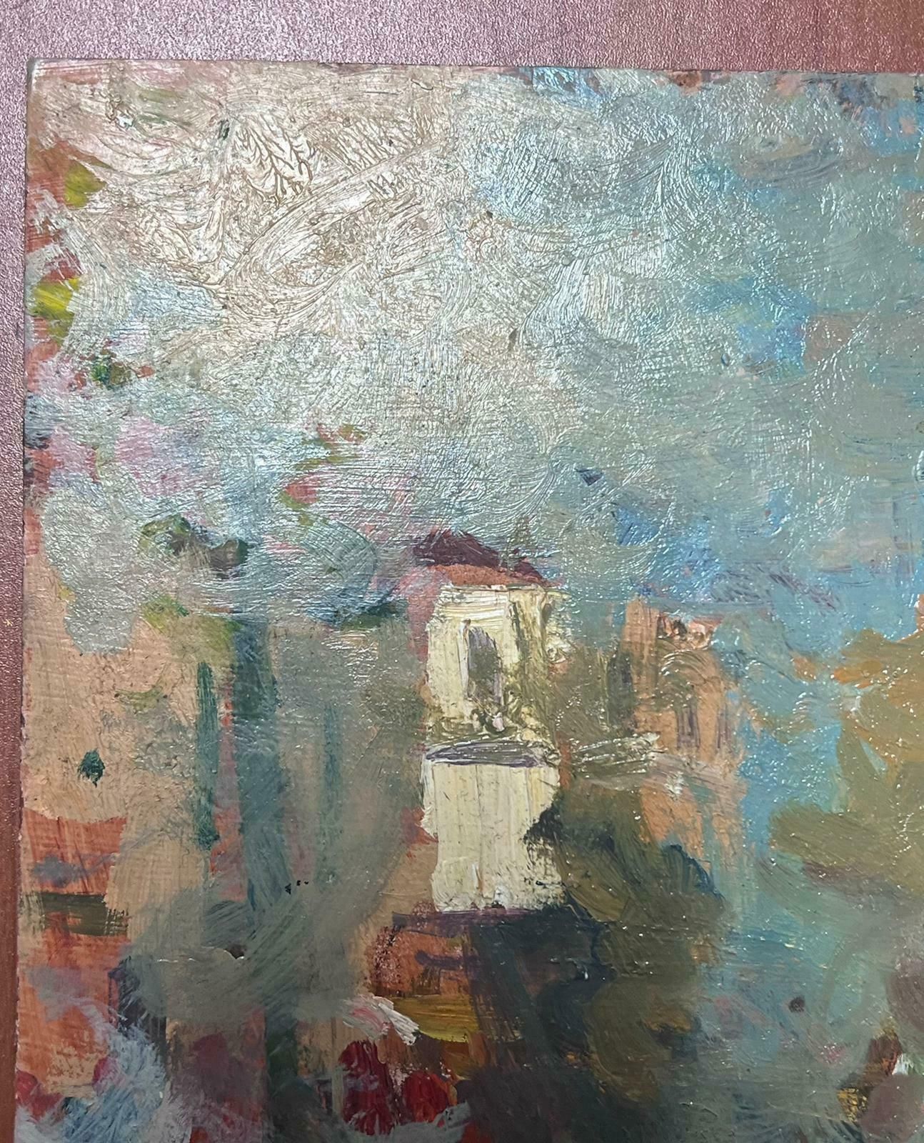 Maurice Mazeiliefrench Impressionist Oil Landscape River Reflections photo for sale