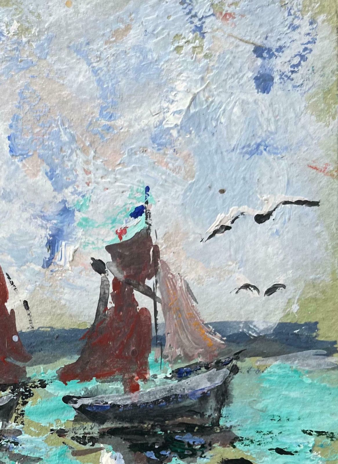 Fanch Lelfrench Impressionist Oil Painting Of "Fête Des Vieux Coquins à St. Sulac" Breton2001 photo 694.0