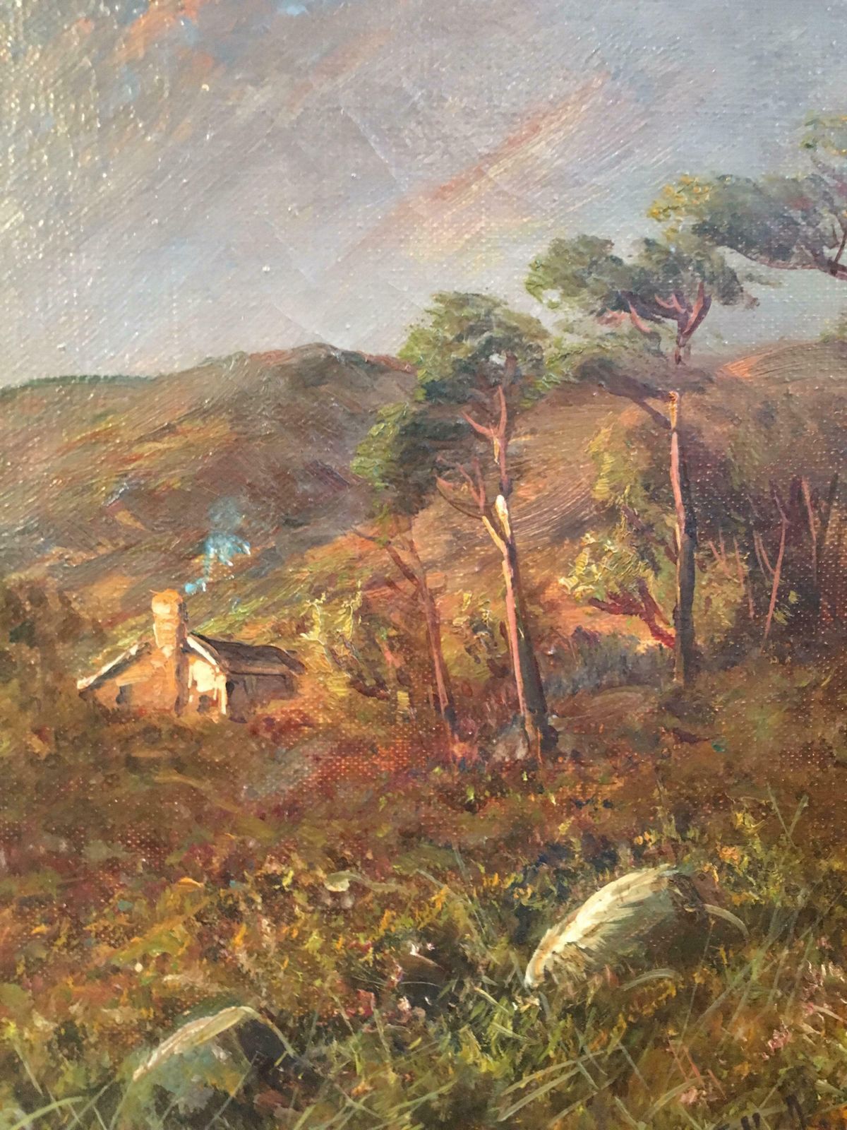 Francis E. Jamiesonsunset Over Scottish Highlands 'Allan Waters', Signed Oil Paintingc.1920s photo Art