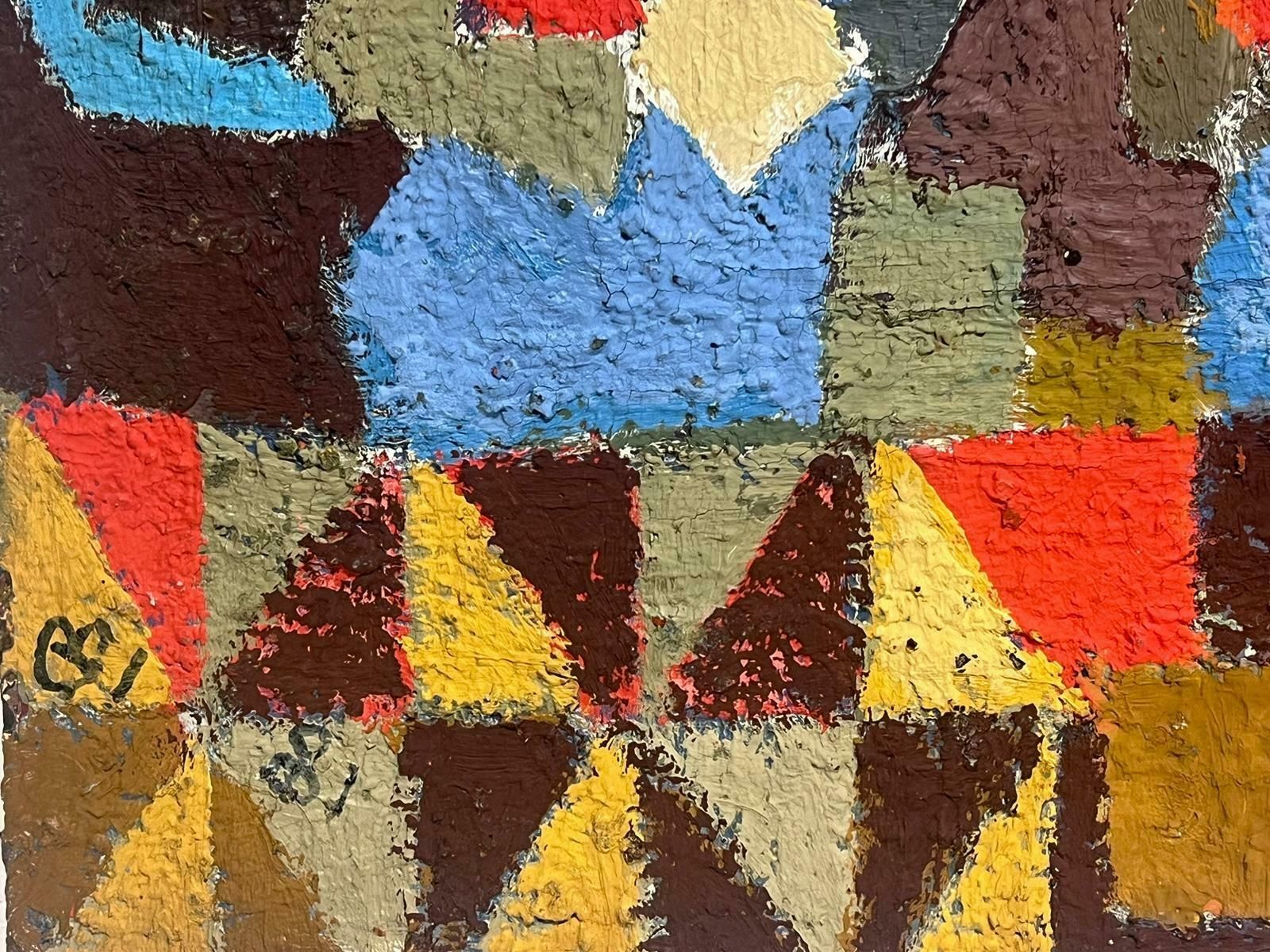 Jean Besnardamazing Mid 20th Century Cubist Abstract Cubist Oil Painting Listed Artist photo 1022.0
