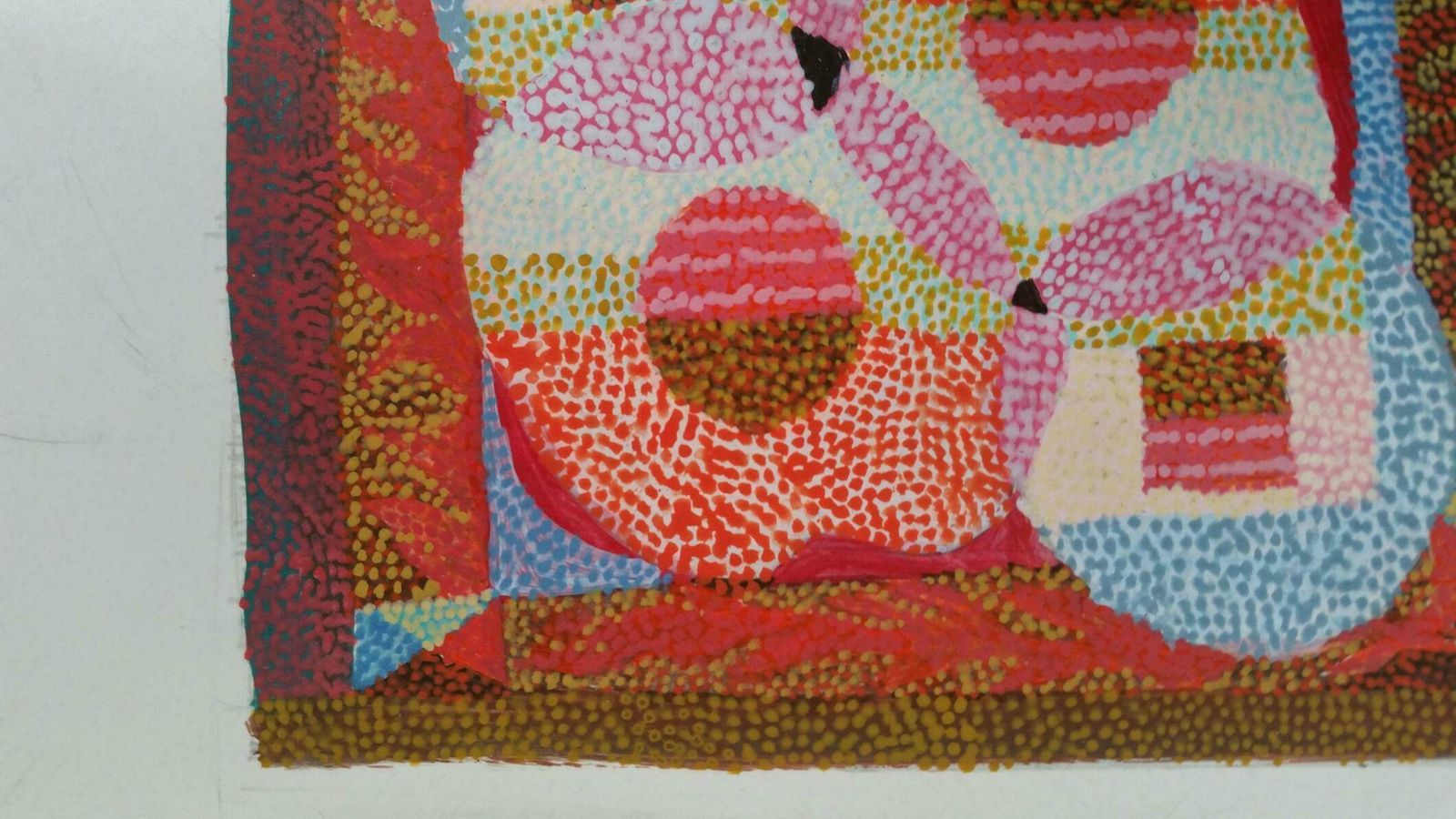 Louis Bellon French Neo Impressionist Pointillist Abstract Mid 20th Century Small Painting C. 1940s photo for sale