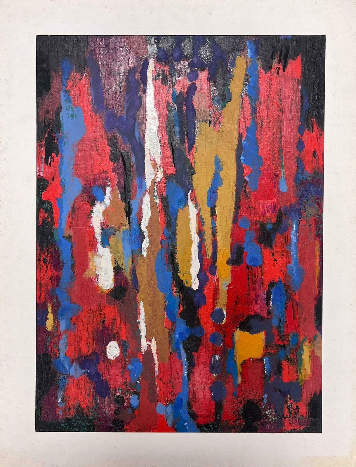 Andre Guilloufrench Expressionist Abstract 20th Century Oil Painting Blaze Of Colors photo furniture