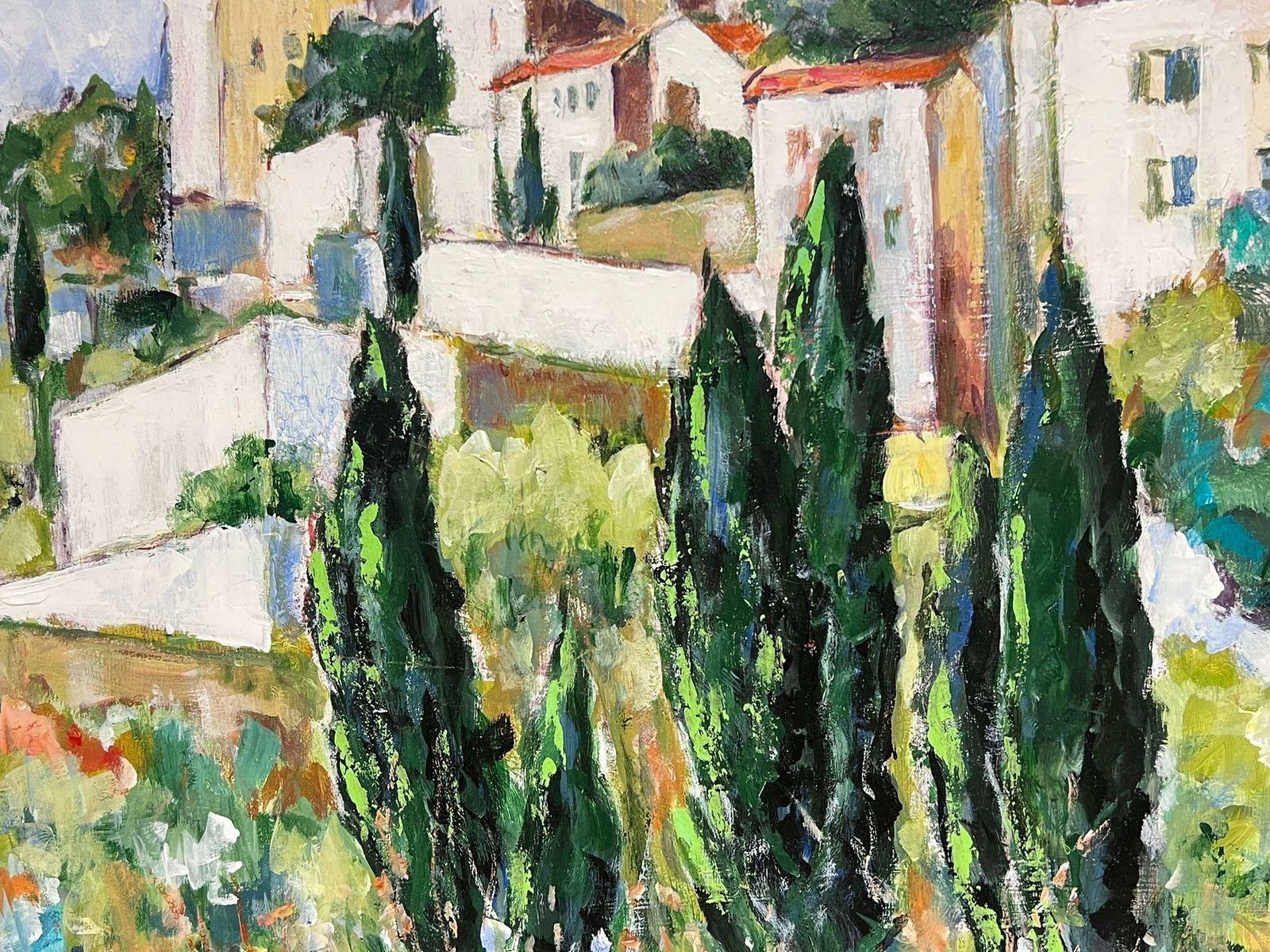 R. Roubigordes Provence Huge French Original Contemporary Oil Painting Signed Dated2005 photo buy