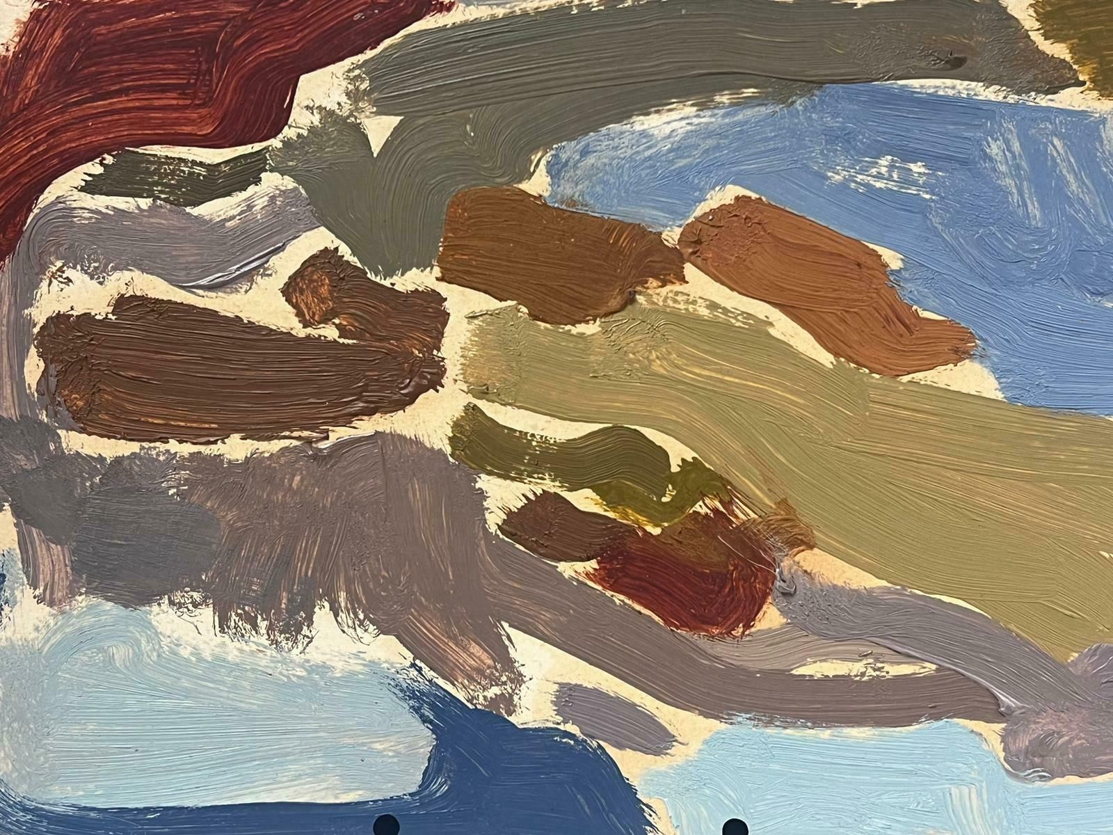 Elisabeth Hahn20th Century German Modernist Oil Painting Sea Colours Abstract20th Century photo furniture