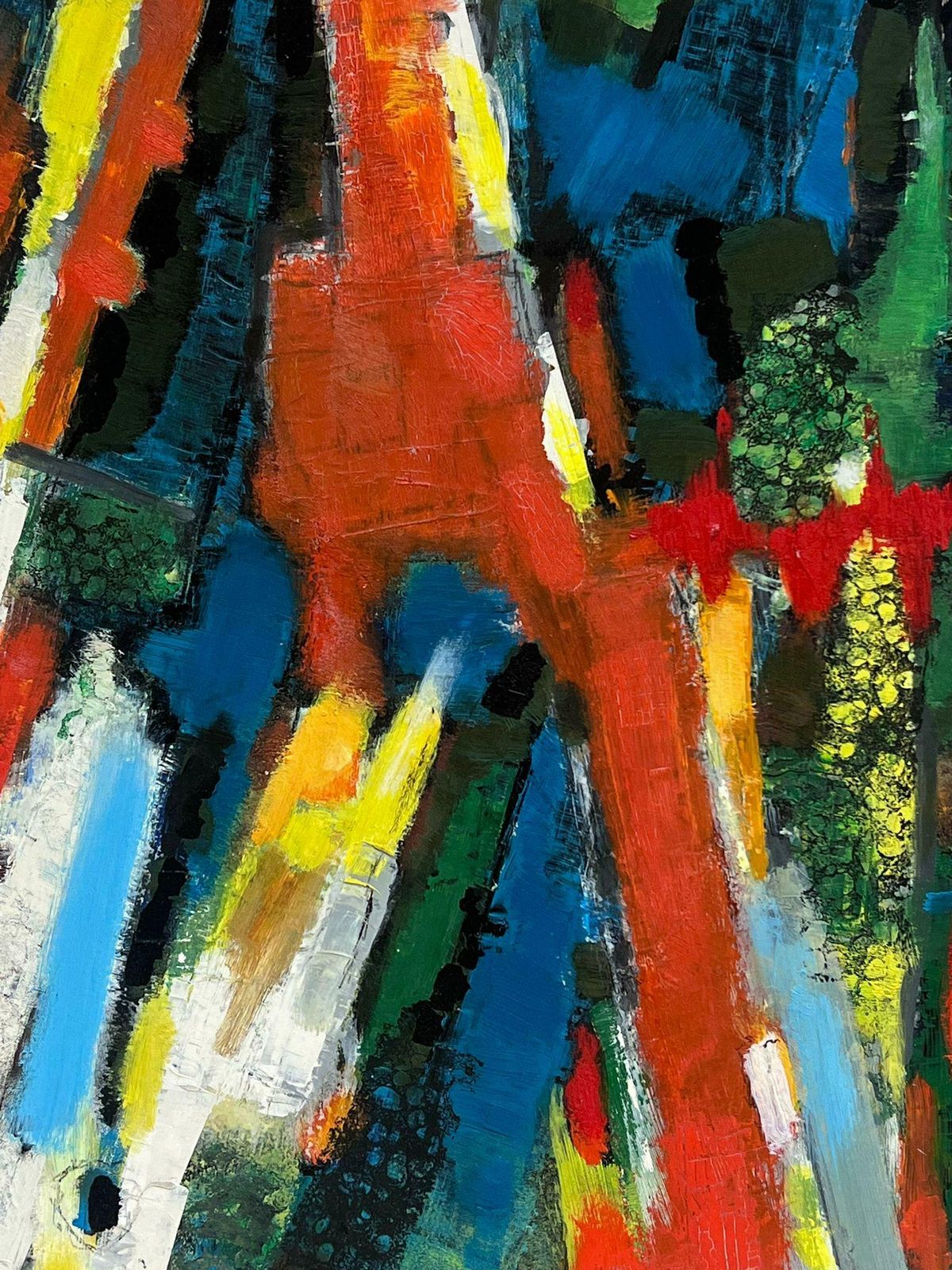 Andre Guilloufrench Expressionist Abstract 20th Century Oil Painting Blaze Of Colors photo furniture