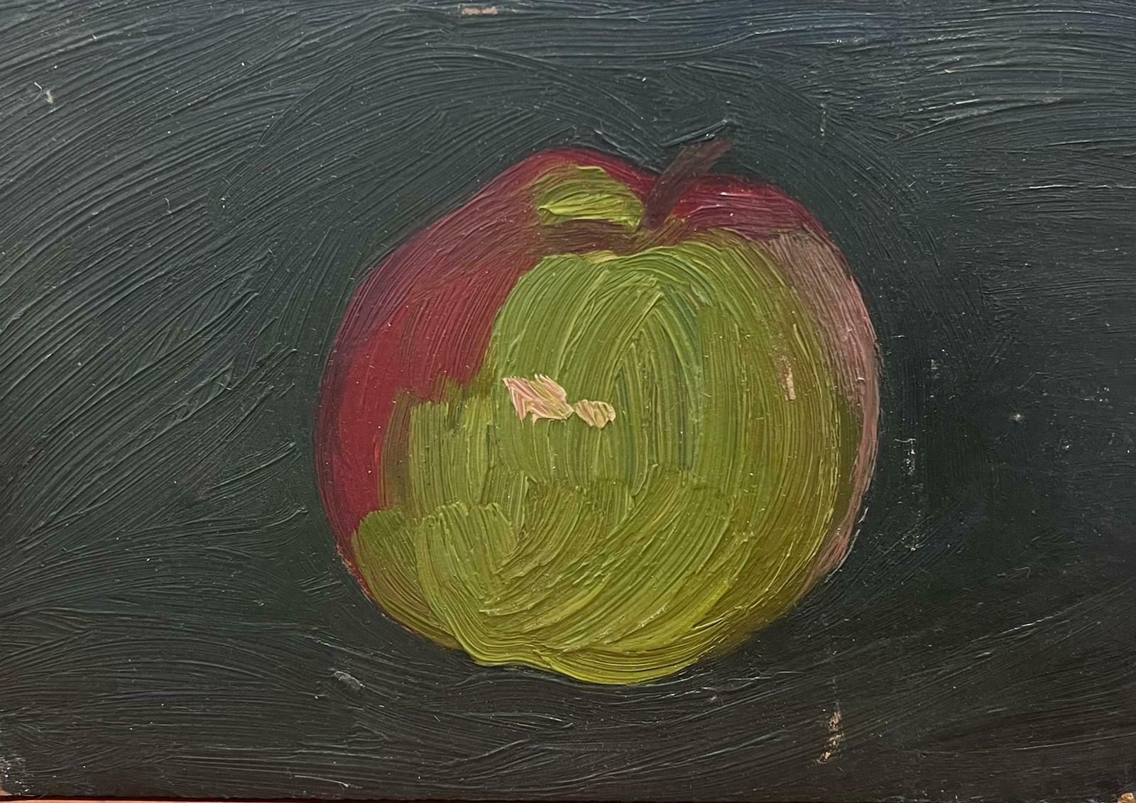French School20th Century French Modernist Oil Painting Still Life Of An Apple