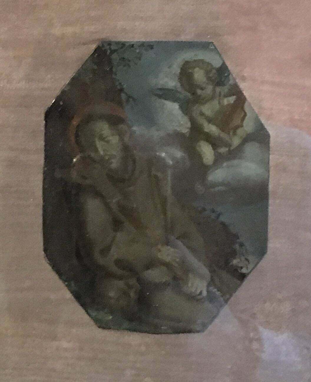 Unknownguardian Angel, 17th Century Italian Old Master Oil On Copper17th Century photo for sale