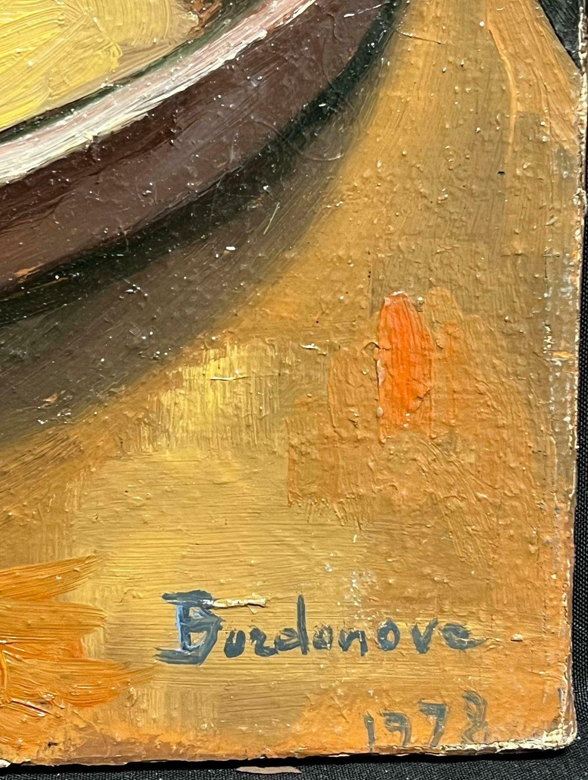Georges Bordonovecontemporary French Impressionist Oil Still Life Of A Lobster photo for sale