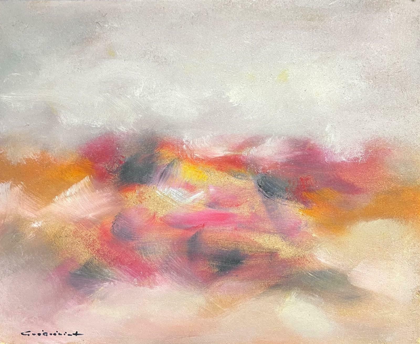 Gerard Guegueniat20th Century French Abstract Expressionist Signed Oil Cloud Formations
