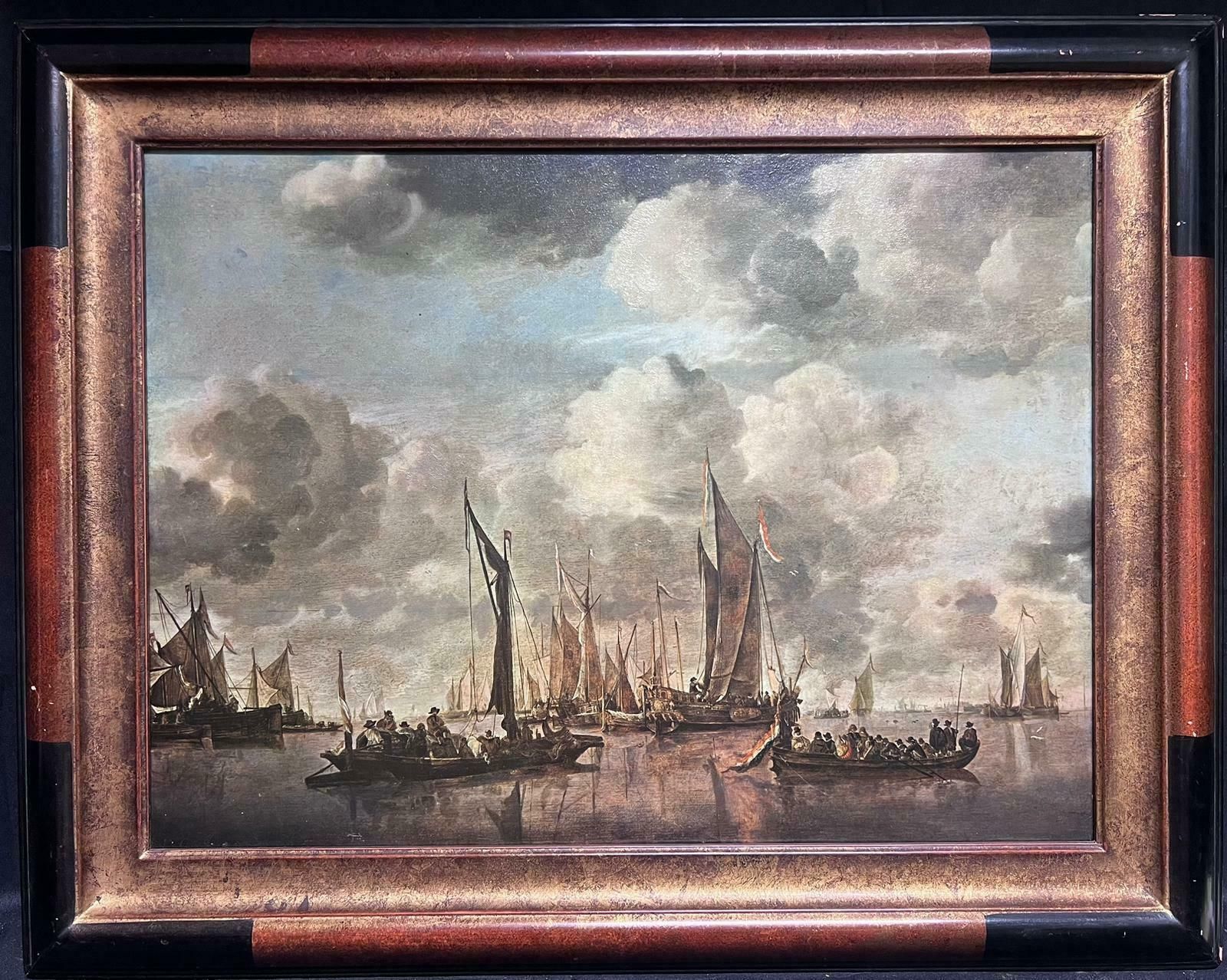 Dutch/ Flemishvery Large Marine Shipping Scene Impressive Statement Piece
