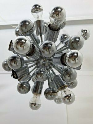 Sputnik Lamp In Chrome Plated Steel, 1970s photo for sale