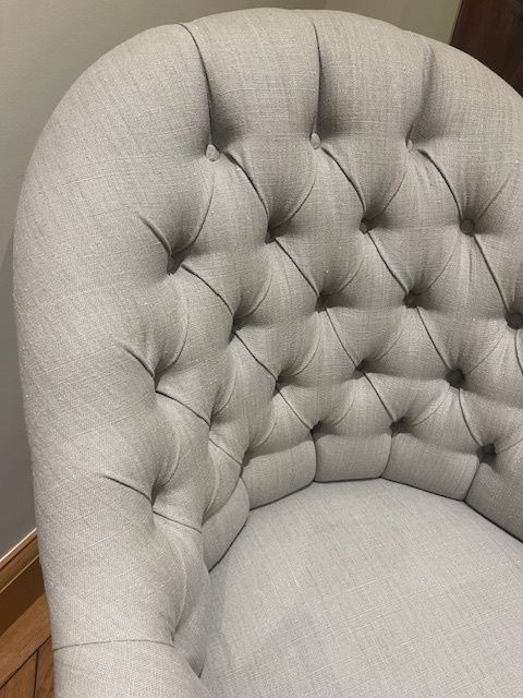 Grey Armchair With Linen Fabric photo buy