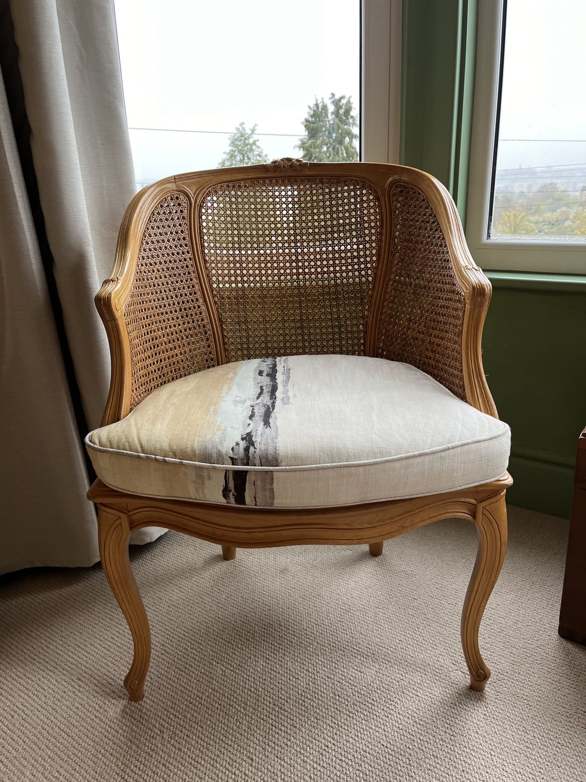 Vintage Rattan Bergere Chairs photo vinterior