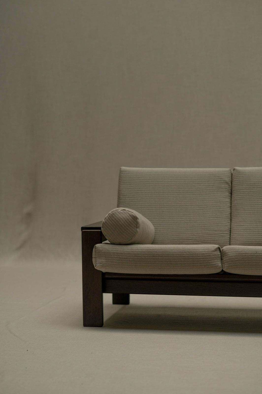 Mid Century Wengé Three Seat Sofa photo 1950.0