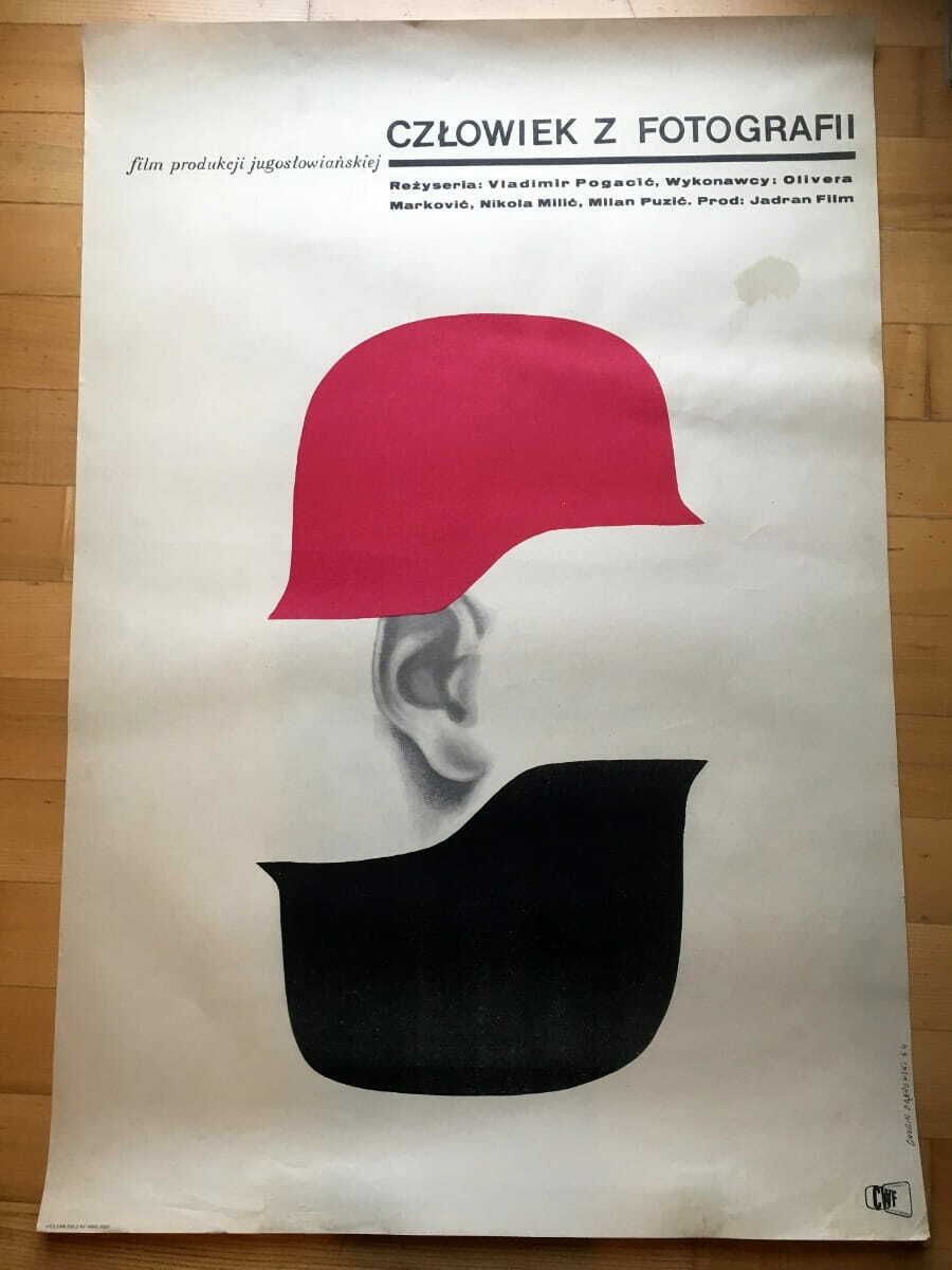 Poster For The Film The Man In The Photograph, By Andrzej Onegin Dąbrowski, 1964