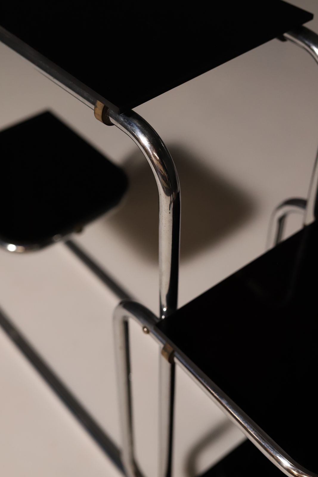 photo furniture Bauhaus Chromed Flower Stand By Emile Guyot, 1930´S
