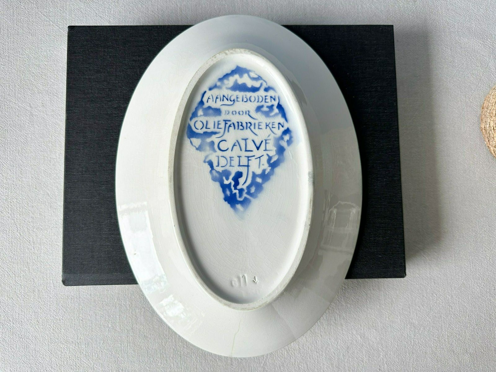 Antique Art Deco Bowl By Petrus Regout For Nof Calve Delft, Design By Richard Roland Holst, Amsterdam School photo buy