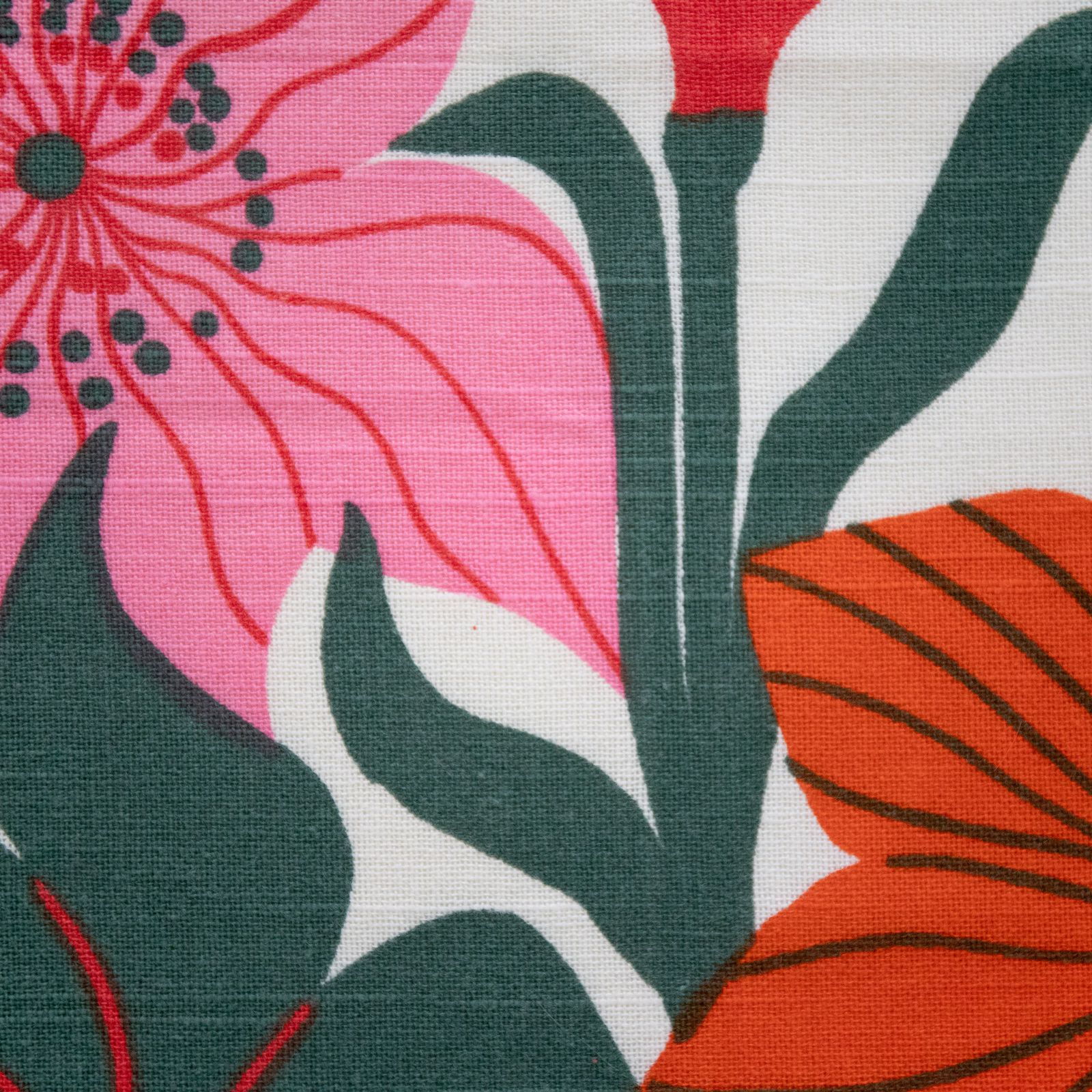 Swedish Art Print Textile With Exotic Floral Design In The Style Of Josef Frank, 1960s photo furniture