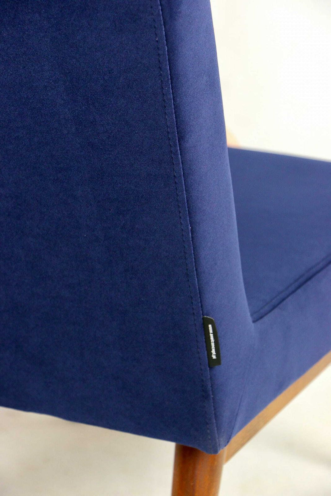Loft Armchair 70's Vintage Navy Blue Velvet Jade Velvet photo vintage