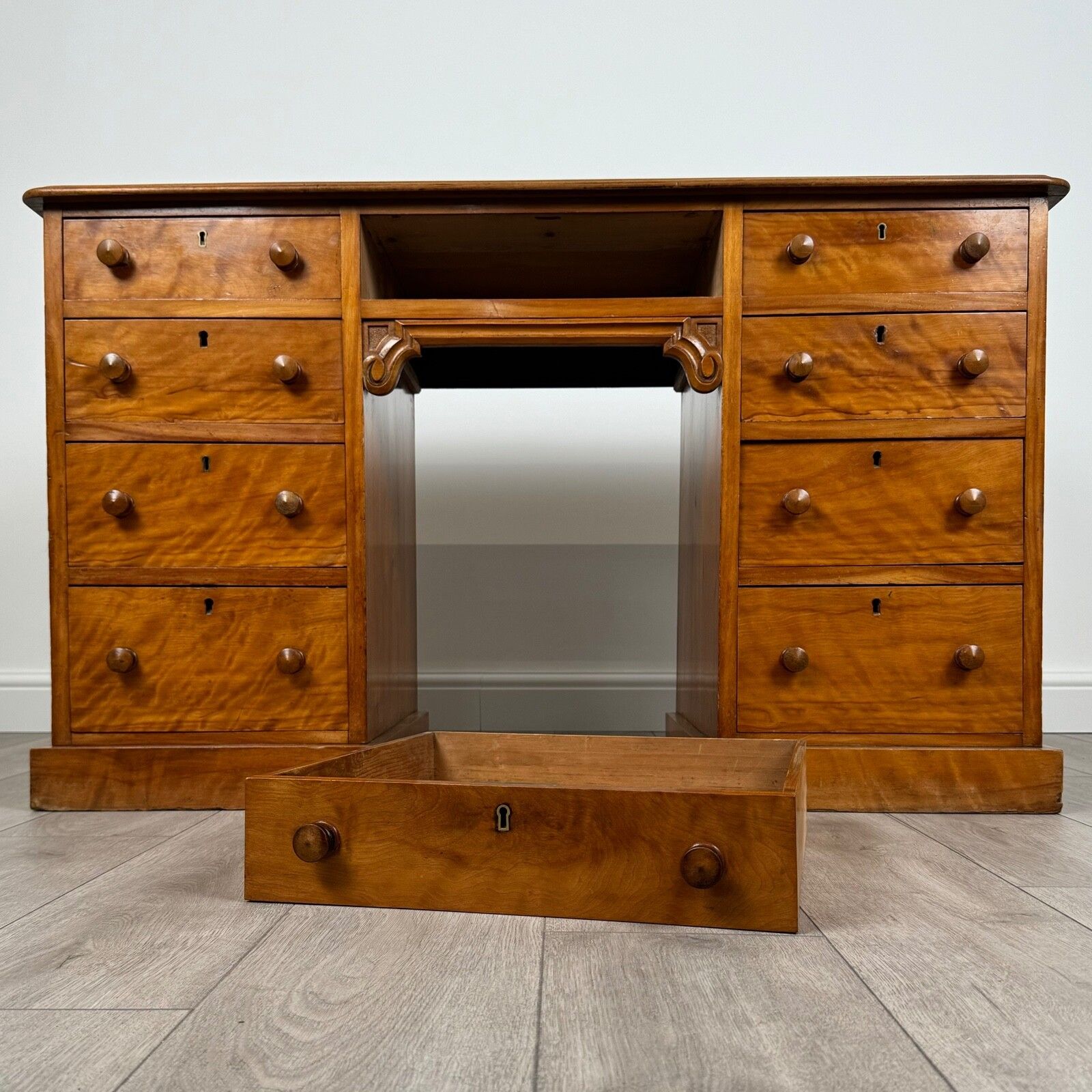 photo for sale Antique 19th Century Good Quality Satin Wood Desk