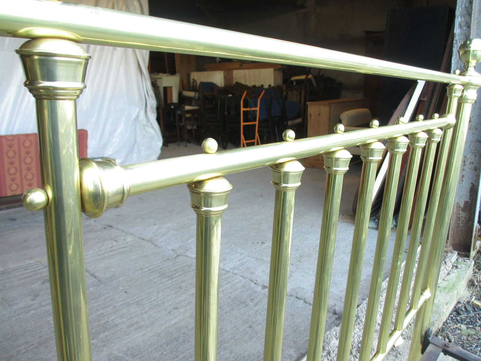 photo furniture Victorian Brass Double Bedstead