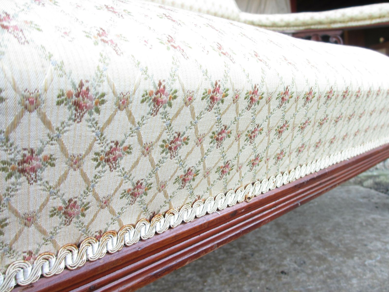 Superbvictorian Mahogany Upholstered 5 Piece Parlour Suite photo vintage