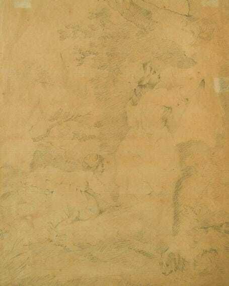 Original Pencil Sketch By George Morland 1793. Wall Art. photo 205.0