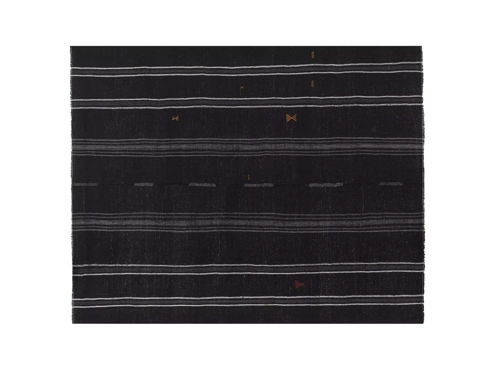 1970s Vintage Nomadic Goat Hair Kilim Rug 8'4" X 10'6" photo furniture