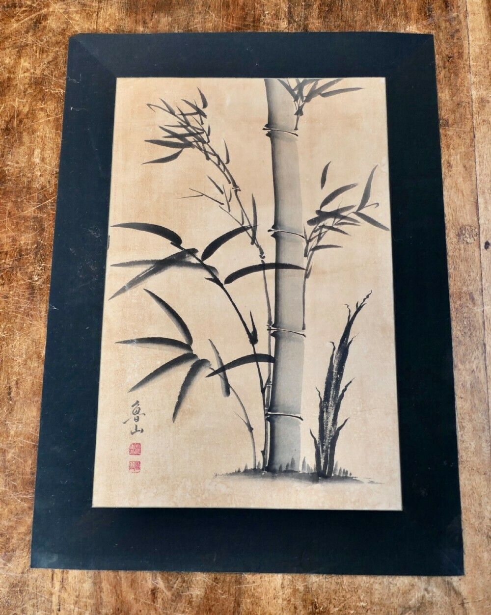 Vintage Bamboo Japanese Art, Wall Art photo Art
