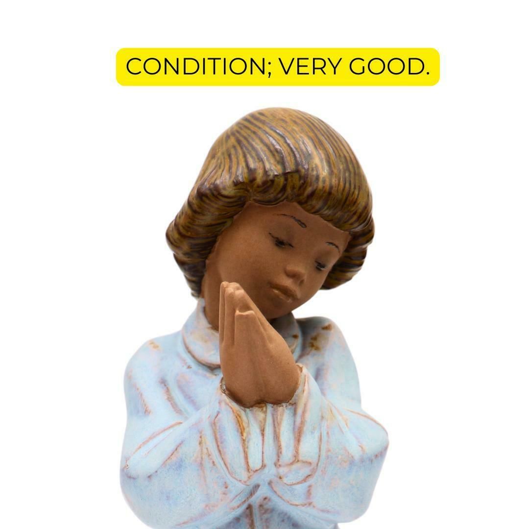 Nao By Lladro Gres Daily Prayers Angel Girl Christmas Figurine H 8'' Tall Rare photo Home Decor