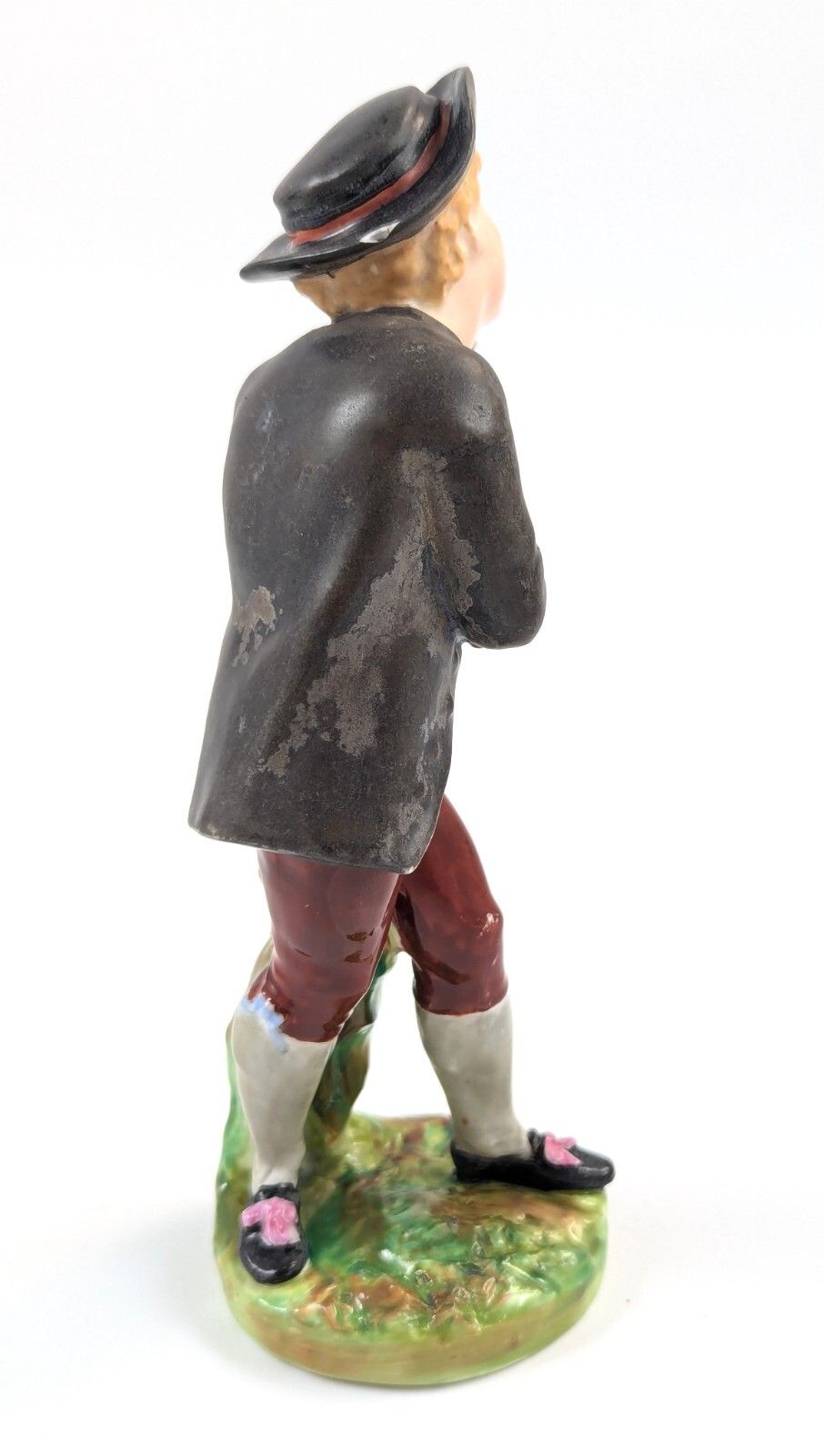 Very Rare Porcelain Figurine Of A Boy, Crown Derby, 1880 photo Home Decor