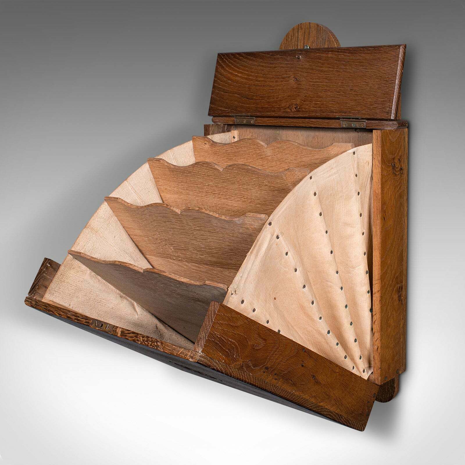 Antique Castle Purser's Requisitions Box, English Oak, Wall Organiser, Victorian photo buy