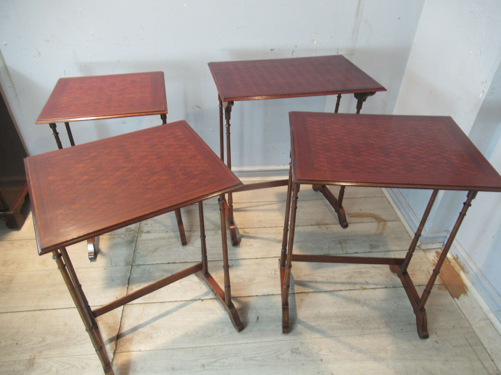 photo for sale Edwardian   Mahogany  Nest Of   Four Occasional  Tables