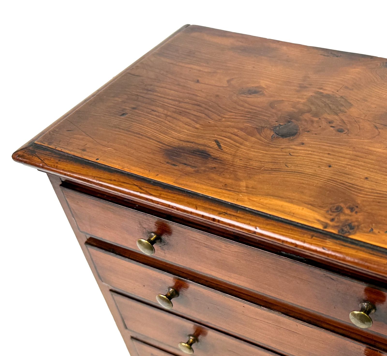 photo for sale Georgian Yew Wood Miniature Chest Of Drawers (England, Circa 1760)