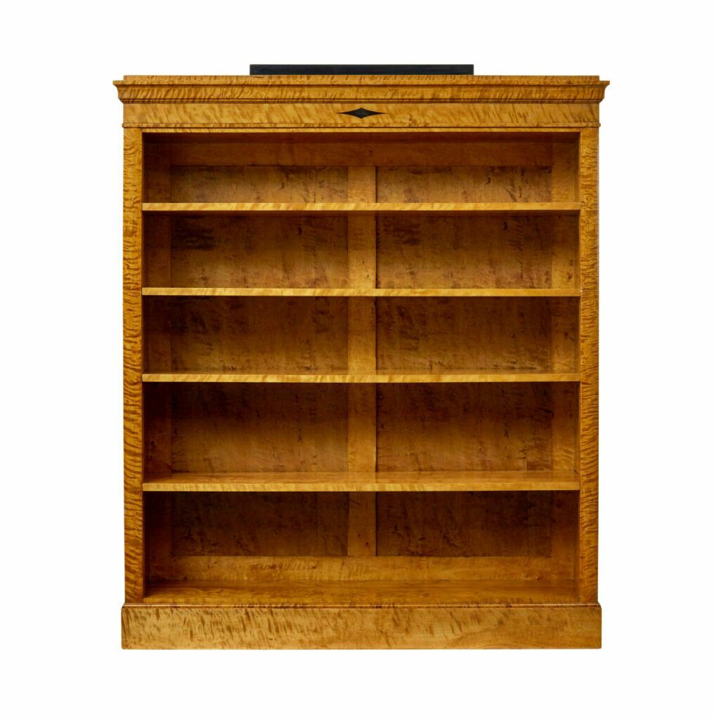 Early 20th Century Empire Revival Swedish Birch Bookcase photo buy