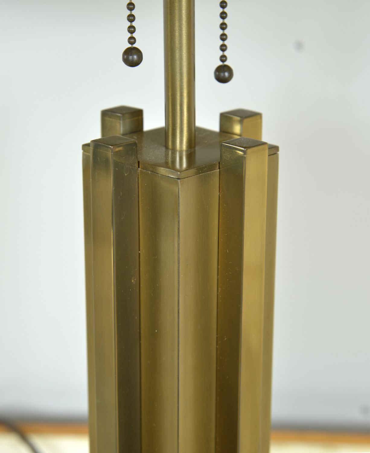 1970s Brutalist Brass Gold Table Lamp By Belgo Chrom Willy Rizzo Style Belgium photo 890.0